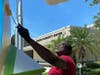 The city of Dunedin's unforgettable Bounce sculpture is brighter and more colorful following the completion of its restoration. 