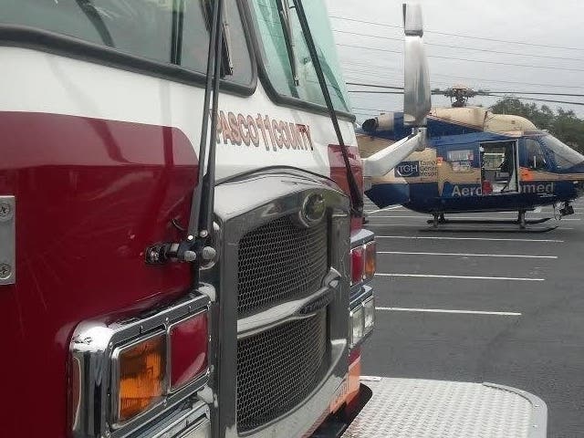 Pasco County Fire Rescue were called to the scene of the near-drowning of a toddler Thursday.