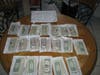 The sheriff's office recovered the packets of cash in Hickman's home. 