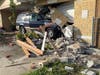 Pasco Fire Rescue was called to the 7700 block of Jasmine Boulevard after an SUV crashed into a home, causing significant damage. 