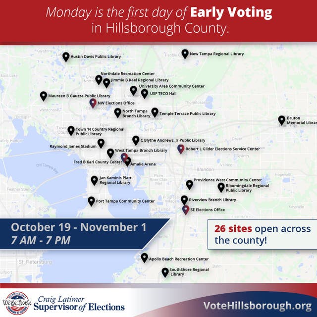 2020 Election Guide: Hillsborough Early Voting Through Nov. 1 | Tampa ...