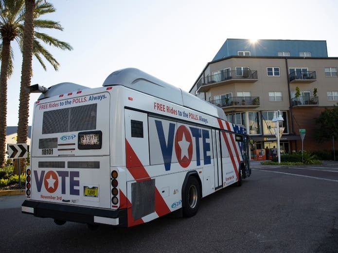 No Excuses Pinellas Offers Free Bus Rides To The Polls Clearwater