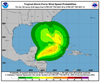 Tropical Depression Eta is forecast to strengthen and move northeastward Friday, becoming a tropical storm and bringing possible gale-force winds to Florida.
