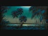 James Gibson painted this moonlit scene with palm trees.