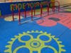 Among the art projects to be explored are the city's new artistic bike racks located in parking garages for security. 