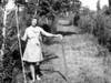Gladys Douglas-Hackworth reviews the scrub land in 1971.