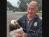 Pasco County Fire Rescue driver engineer Jerry Brown was surprise to find two kids cradling a bald eagle at the fire station door.