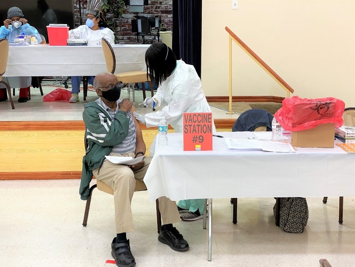 Hillsborough County hosts a vaccination clinic at a church in an underserved Tampa community. 