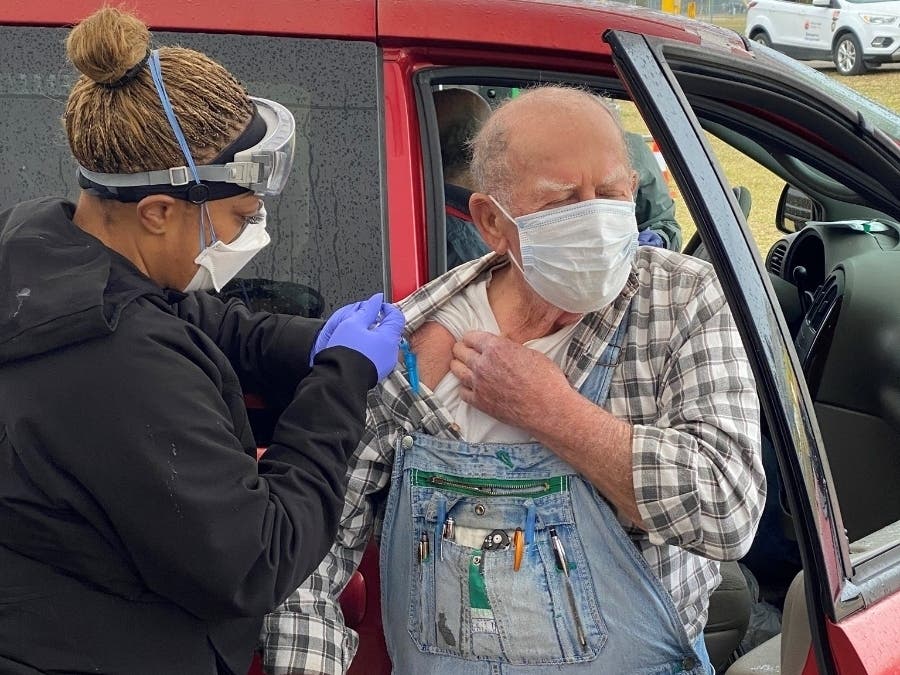 Hillsborough County has set up vaccination clinics in areas of the county with the greatest number of senior citizens. 