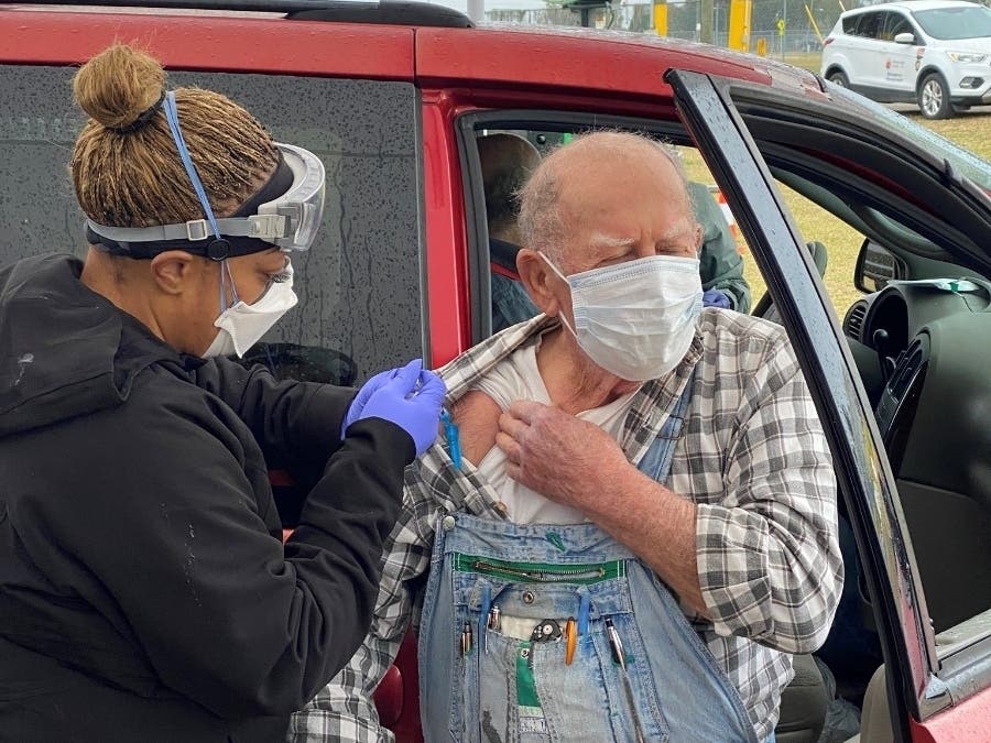 Hillsborough public school employees age 65 and old can receive vaccines.