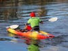 Green Team members collect trash from the Hillsborough River. 
