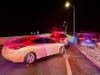 All three drivers were charged with driving drunk.