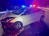 All three drivers were charged with driving drunk.