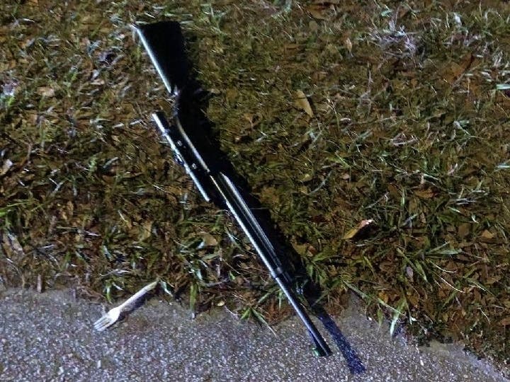 Tampa police detectives are investigating an incident Wednesday in which an officer shot at a man carrying a long gun.