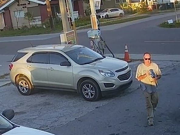 Tampa Police detectives are asking for help identifying the man seen in a surveillance video at a gas station.
