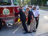 Pasco County Commissioner Mike Moore joined Pasco County Fire Rescue firefighters for a traditional fire engine push-in ceremony Thursday.