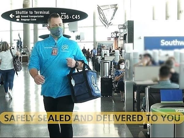 Passengers, visitors and employees at Tampa International Airport can now have food delivered directly to them throughout the airport.