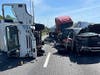 Clearwater police are investigating a crash that occurred in the westbound lanes of Courtney Campbell Causeway Thursday afternoon involving two tractor-trailer trucks, a pickup truck and five other vehicles.