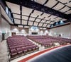 The Weatherford Theater is a 444-seat professional theater featuring state-of-the-art, fully digital sound and lighting systems, counterweighted stage rigging and draping for theatrical design. 