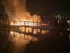 The Clearwater Fire and Rescue Department were called to the scene of a fire involving a boat and a portion of the dock behind the city's recreation center on Clearwater Beach. 