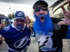 Fanatical fans cheer on the Tampa Bay Lightning. 