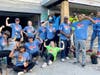 Employees from 12 Tampa Bay area Hooters restaurants volunteered 162 hours to help build a Habitat for Humanity home for a Clearwater family.
