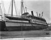 A ferry boat is washed ashore during the 1921 hurricane in Tampa. 