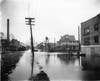 Parker Street in Tampa was flooded during the 1921 hurricane. 