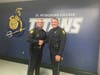 Clearwater Police Chief Dan Slaughter welcomed the department's two newest recruits who graduated from the academy at St. Petersburg College -- Anthony Curcio and Zachary Zarra.
