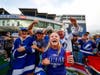 Lightning fans show their team spirit at Amalie Arena. 