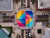 The murals are designed to bring color and creativity to blank walls, roofs and facades in downtown Clearwater. 