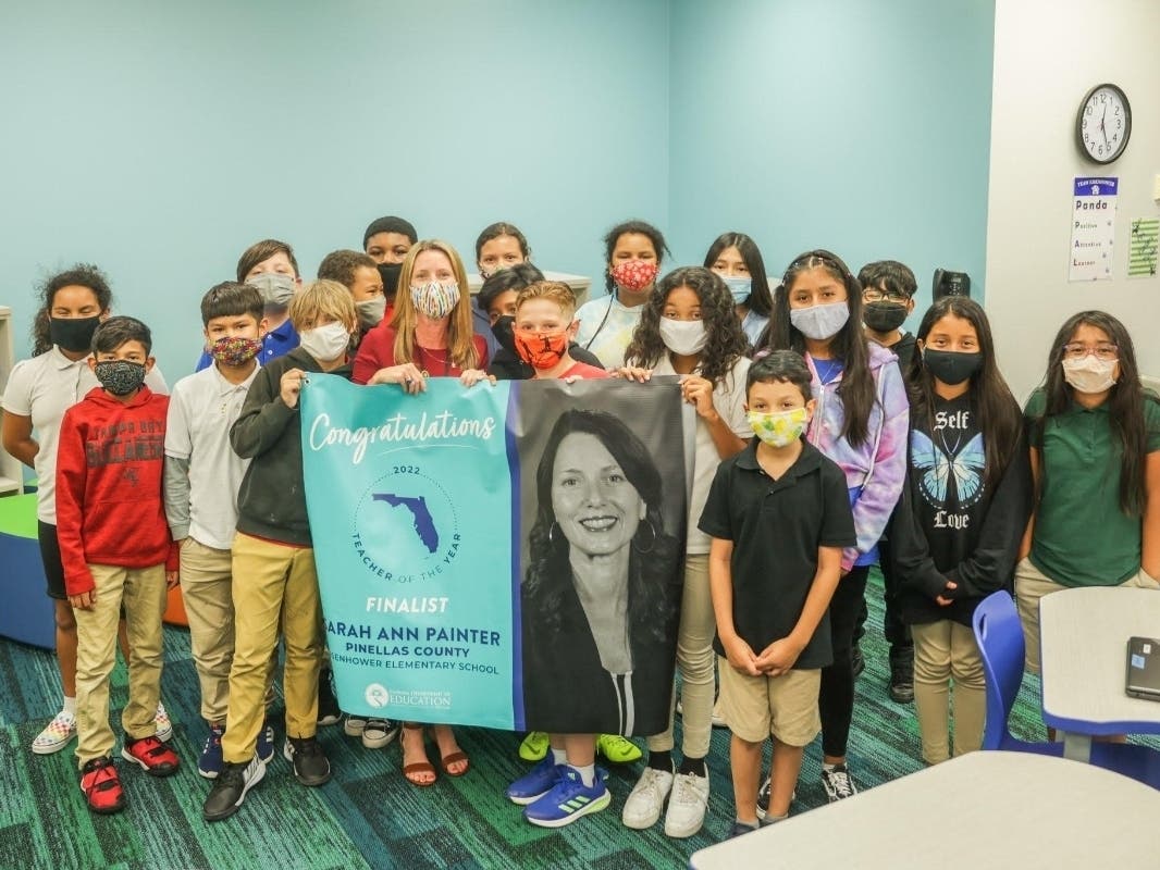 It was Painter's ability to provide the children not only with a sense of normalcy at a time of confusion and uncertainty but connect with each of them and even inject fun into her lessons that earned her the honor of being one of the five finalists.