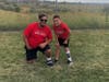 Logan Krepop, 19, and JT Gerstner, 11, compete in track and field.