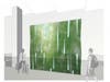 A mural, by Catherine Wagner, of Oakland, California, uses photos that are laser-etched onto anodized aluminum panels to depict a verdant landscape. 