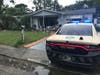 A resident escaped with only minor injuries when a 30-year-old Port Richey woman driving a GMC pickup truck collided with the front of a home at 7331 Oak Crest Drive. 
