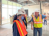 U.S. Rep. Gus Bilirakis checks out the progress of the new veterans health clinic in New Port Richey. 