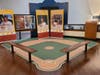 A miniature baseball diamond is among the displays at the museum.
