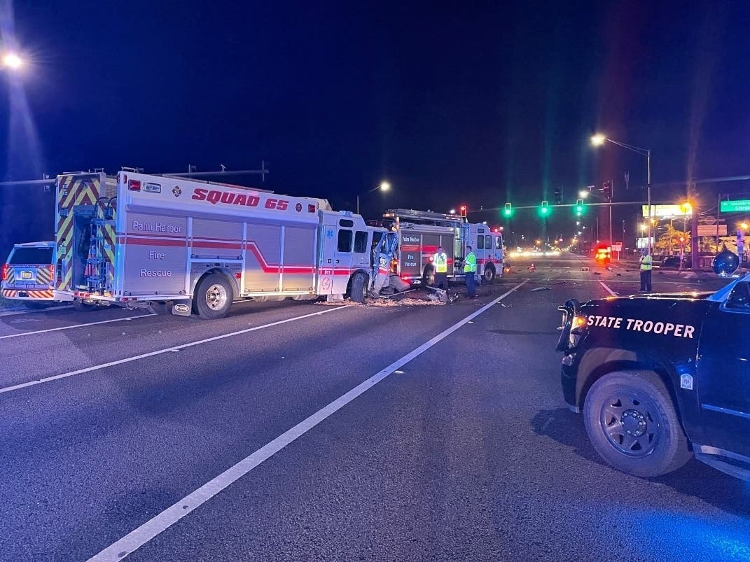 Firefighter Critical After Being Struck By Pickup At Crash Scene | Palm ...
