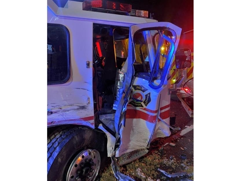 Firefighter Critical After Being Struck By Pickup At Crash Scene | Palm ...