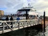 The Cross Bay Ferry resumed its seasonal service Thursday. 