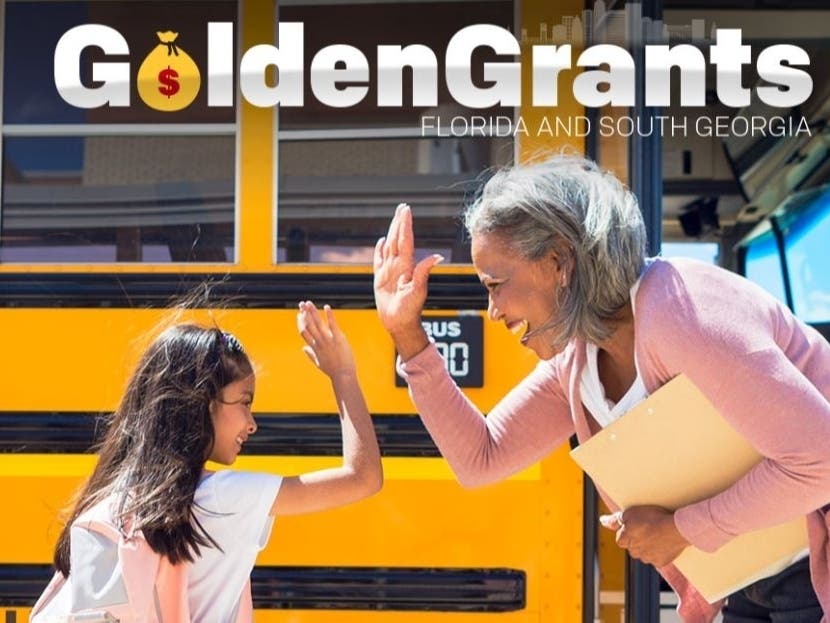 Funds will benefit K-12 students as a part of the Golden Grants Program.