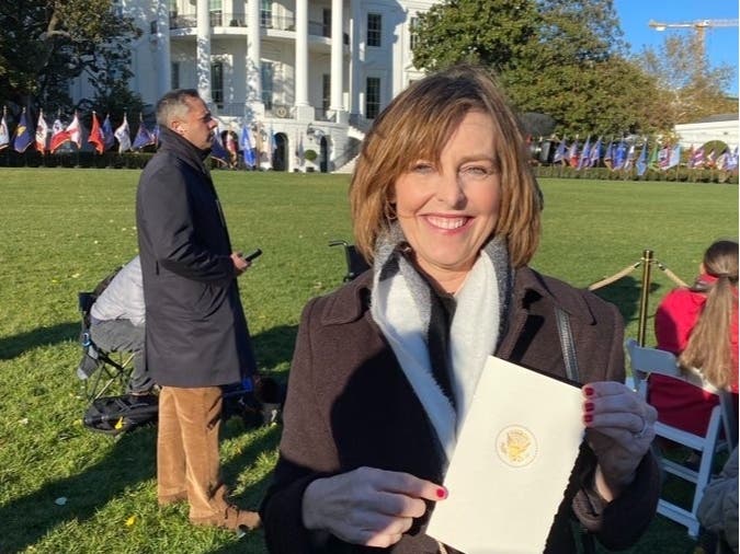U.S. Rep. Kathy Castor, D-Tampa, celebrates President Joe Biden's signing of the historic bipartisan $1 trillion infrastructure bill Monday. 