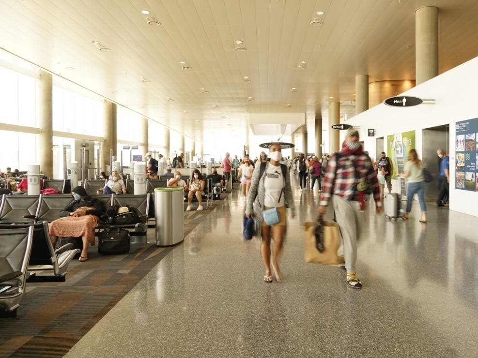 Airports are reporting bouncing back o pre-pandemic levels.