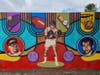 Among the sports stars portrayed on the mural are boxing legends Dr. Fernando “Ferdie” Pacheco and Joe “King” Roman. 