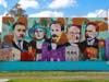 "Kaleidoscope: A Heritage of Color," was also restored by the artists. It was originally created in 2005 by Cumbas and Guillermo Portieles.
