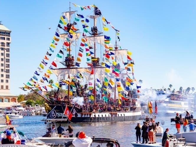 Small boats are being warned not to participate in the Gasparilla flotilla due to strong winds and choppy seas. 