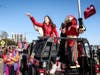 Buccaneers co-owner Darcie Glazer Kassewitz represents the team as grand marshal of the 2022 Gasparilla Parade of Pirates. 