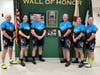 The cyclists also made their way to the North District Station in Dunedin to visit the “Wall of Honor” located in the lobby. 