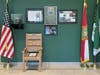 Magli's honor chair is located in the main lobby of the sheriff’s Largo administration building in front of the Wall of Honor. 