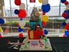 A celebratory cake awaited Edelweiss Air officials and employees.